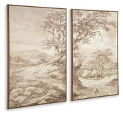 Stormish Beige/Brown Wall Art (Set of 2) - A8000534