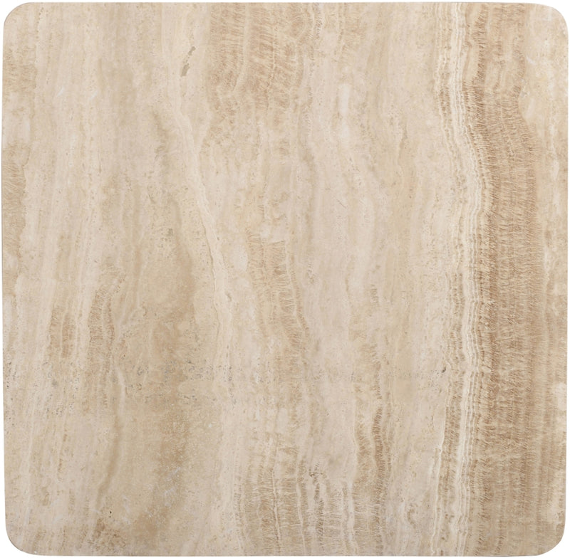Strata Travertine And Mango Wood Coffee Table in Brown - 77017Brown-CT