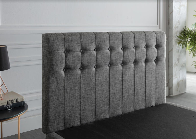 Stratton Queen Foundation & Headboard (Bell Basic Grey) 1 Piece - 18STTX70P10200004