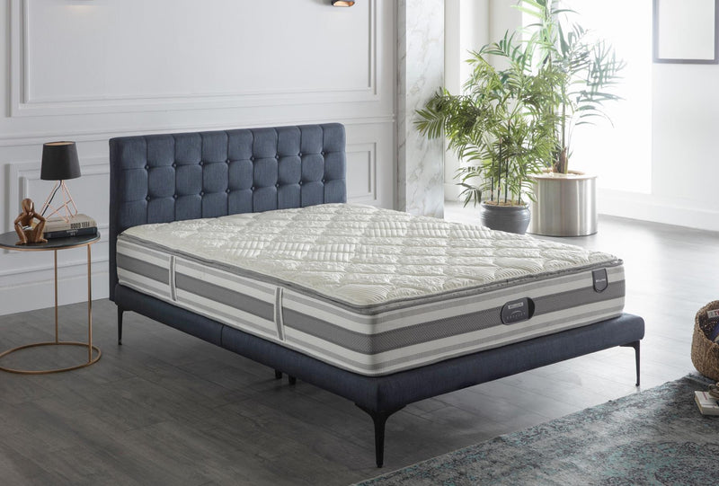 Stratton Queen Foundation & Headboard (Bell Basic Navy) 1 Piece - 28STTX700200001