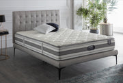 Stratton Twin Foundation & Headboard (Bell Basic Light Grey) 1 Piece - 28STTS100200003