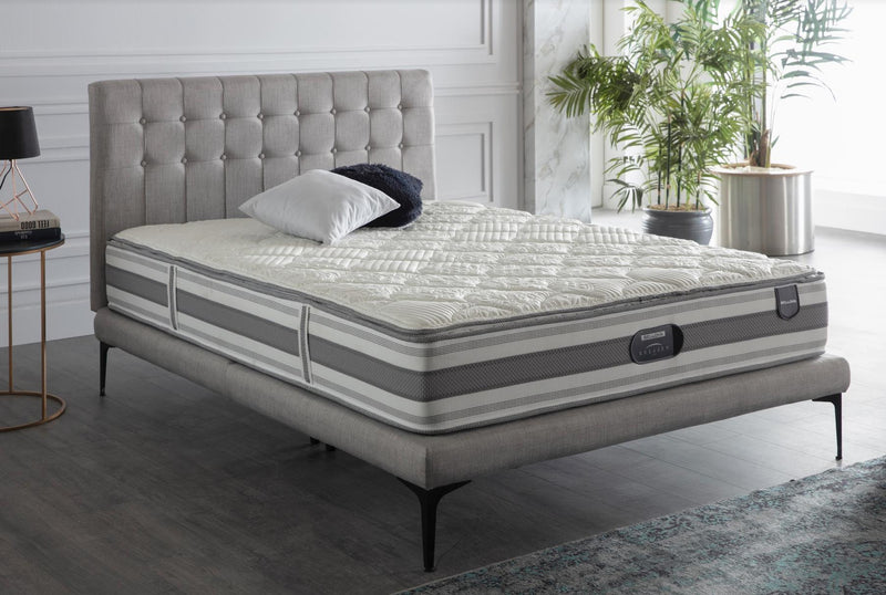 Stratton Twin Foundation & Headboard (Bell Basic Light Grey) 1 Piece - 28STTS100200003