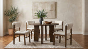 Strouse 47-inch Round Wood Dining Room Table Walnut - 193940WAL