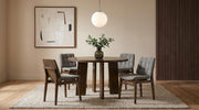 Strouse 47-inch Round Wood Dining Room Table Walnut - 193940WAL