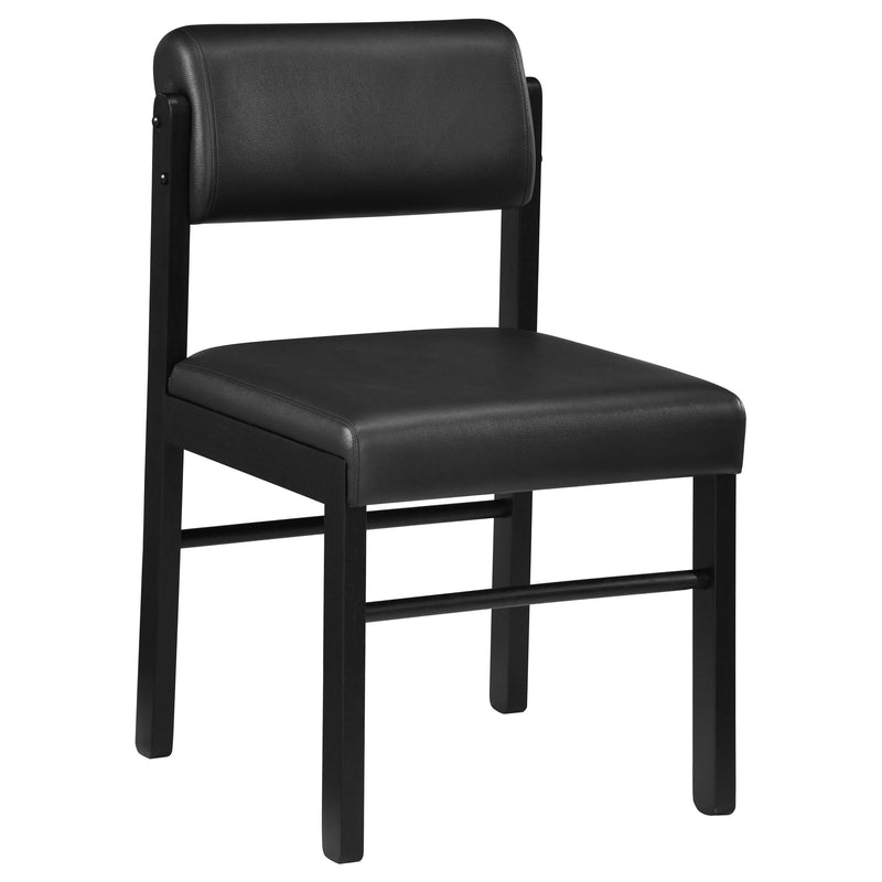 Strouse 5-piece Dining Set Black - 193940BLK-S5C
