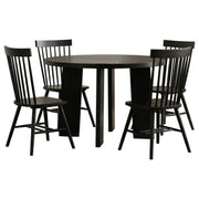 Strouse 5-piece Dining Set Black - 193940BLK-S5G
