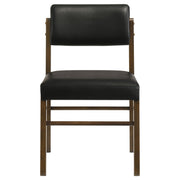Strouse 5-piece Dining Set Black and Walnut - 193940WAL-S5C