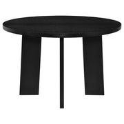 Strouse 5-piece Dining Set Cream and Black - 193940BLK-S5B