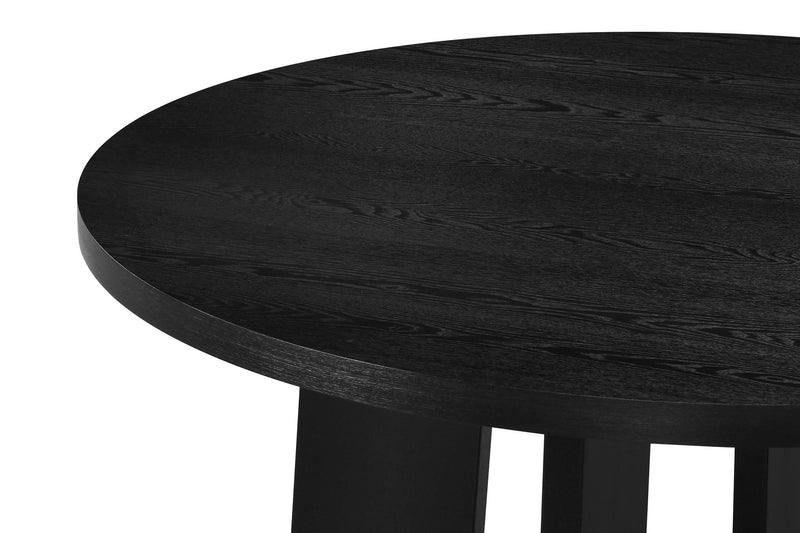 Strouse 5-piece Dining Set Cream and Black - 193940BLK-S5D