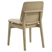 Strouse 5-piece Dining Set Cream and Natural Oak - 193940NAT-S5D