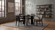 Strouse 5-piece Dining Set Grey and Black - 193940BLK-S5E