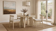 Strouse 5-piece Dining Set Wheat and Natural Oak - 193940NAT-S5A