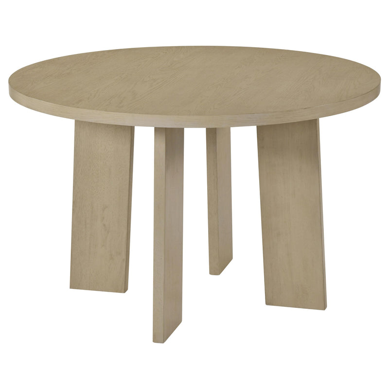 Strouse 5-piece Dining Set Wheat and Natural Oak - 193940NAT-S5A