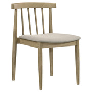 Strouse 5-piece Dining Set Wheat and Natural Oak - 193940NAT-S5A