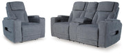 Studio Cave Steel Power Reclining Loveseat and Power Recliner - PC49802U2