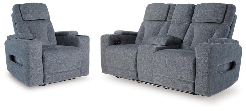 Studio Cave Steel Power Reclining Loveseat and Power Recliner - PC49802U2