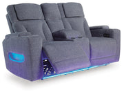 Studio Cave Steel Power Reclining Sofa and Loveseat - PC49802U1