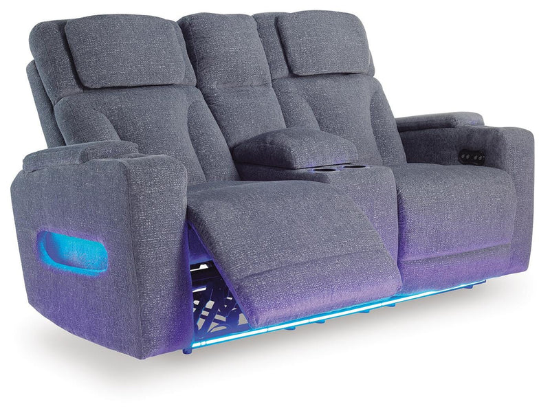 Studio Cave Steel Power Reclining Sofa and Loveseat - PC49802U1
