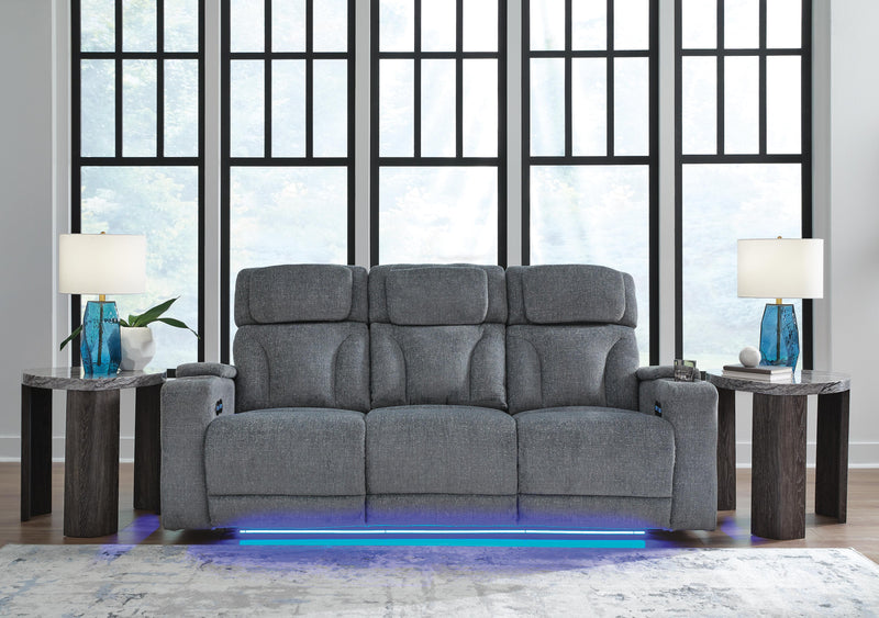 Studio Cave Steel Power Reclining Sofa and Loveseat - PC49802U1