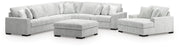 Stupendous Alloy 4-Piece Sectional, Oversized Chaise and Ottoman - 25903U1