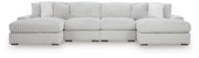 Stupendous Alloy 4-Piece Sectional with Double Chaise - 25903S5