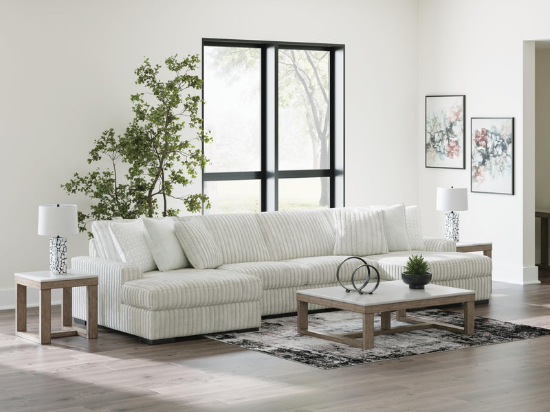Stupendous Alloy 4-Piece Sectional with Double Chaise - 25903S5
