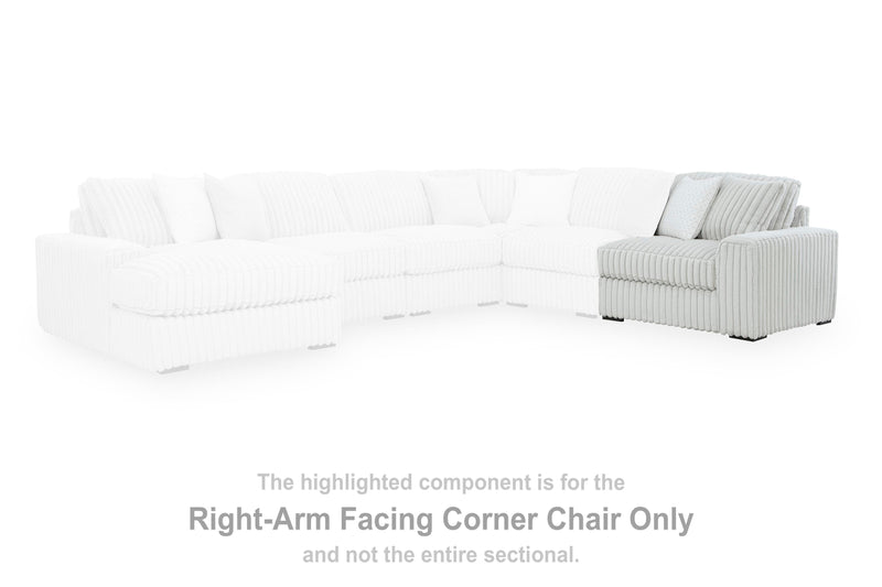 Stupendous Alloy Right-Arm Facing Corner Chair - 2590365