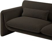 Stylus 64" Boucle Fabric Upholstered Loveseat in Brown - 198Brown-L
