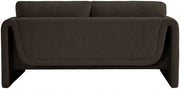 Stylus 64" Boucle Fabric Upholstered Loveseat in Brown - 198Brown-L