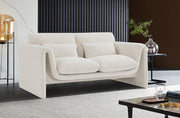 Stylus 64" Boucle Fabric Upholstered Loveseat in Cream - 198Cream-L