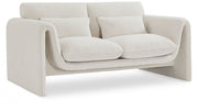 Stylus 64" Boucle Fabric Upholstered Loveseat in Cream - 198Cream-L