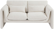 Stylus 64" Boucle Fabric Upholstered Loveseat in Cream - 198Cream-L