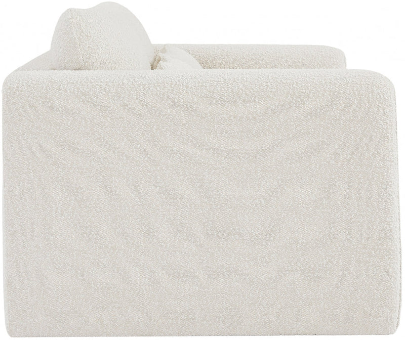 Stylus 64" Boucle Fabric Upholstered Loveseat in Cream - 198Cream-L
