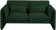 Stylus 64" Boucle Fabric Upholstered Loveseat in Green - 198Green-L