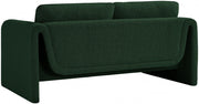 Stylus 64" Boucle Fabric Upholstered Loveseat in Green - 198Green-L