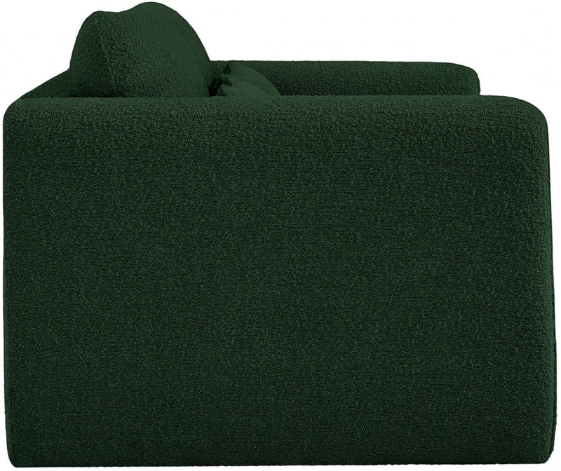 Stylus 64" Boucle Fabric Upholstered Loveseat in Green - 198Green-L