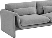 Stylus 64" Boucle Fabric Upholstered Loveseat in Grey - 198Grey-L