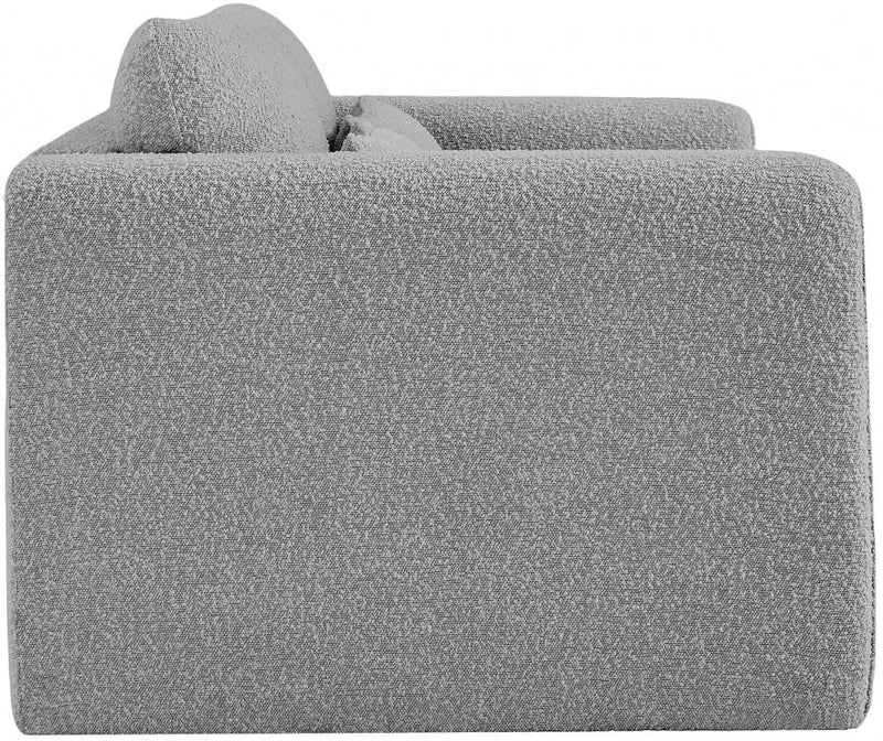 Stylus 64" Boucle Fabric Upholstered Loveseat in Grey - 198Grey-L