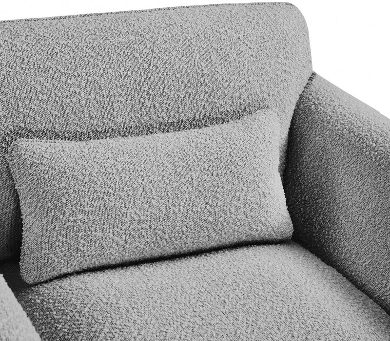 Stylus 64" Boucle Fabric Upholstered Loveseat in Grey - 198Grey-L
