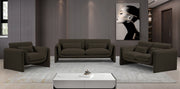 Stylus 86" Boucle Fabric Upholstered Sofa in Brown - 198Brown-S