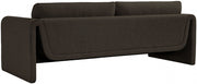 Stylus 86" Boucle Fabric Upholstered Sofa in Brown - 198Brown-S