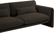 Stylus 86" Boucle Fabric Upholstered Sofa in Brown - 198Brown-S
