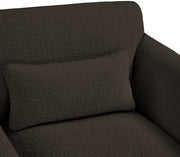 Stylus 86" Boucle Fabric Upholstered Sofa in Brown - 198Brown-S