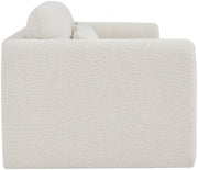 Stylus 86" Boucle Fabric Upholstered Sofa in Cream - 198Cream-S
