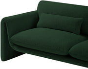 Stylus 86" Boucle Fabric Upholstered Sofa in Green - 198Green-S