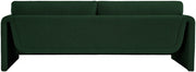 Stylus 86" Boucle Fabric Upholstered Sofa in Green - 198Green-S