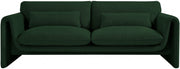 Stylus 86" Boucle Fabric Upholstered Sofa in Green - 198Green-S