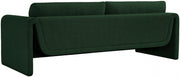 Stylus 86" Boucle Fabric Upholstered Sofa in Green - 198Green-S