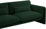 Stylus 86" Boucle Fabric Upholstered Sofa in Green - 198Green-S