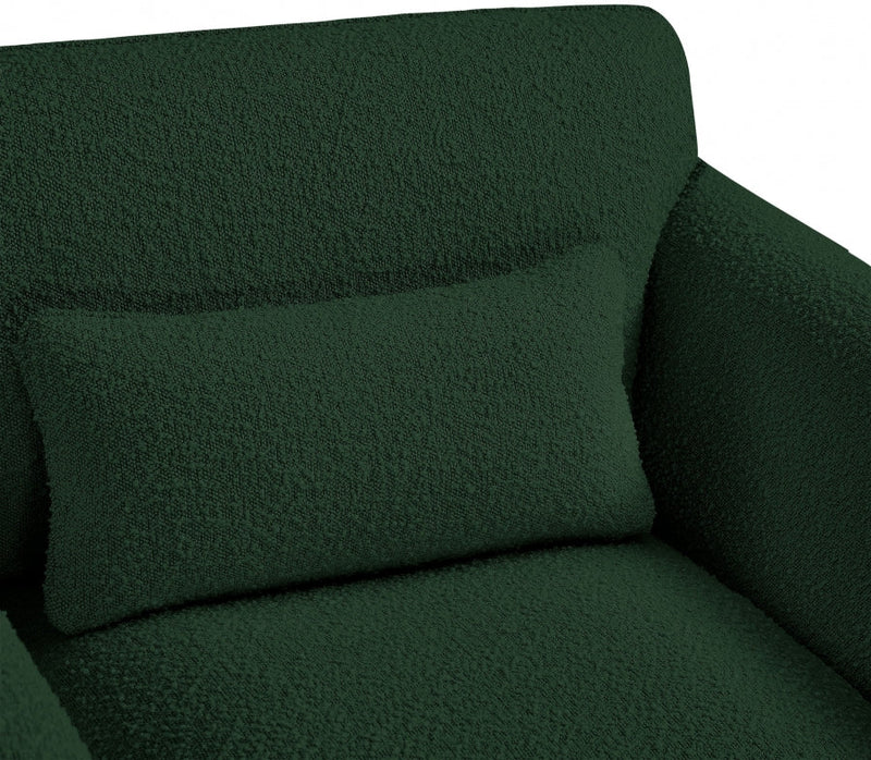 Stylus 86" Boucle Fabric Upholstered Sofa in Green - 198Green-S